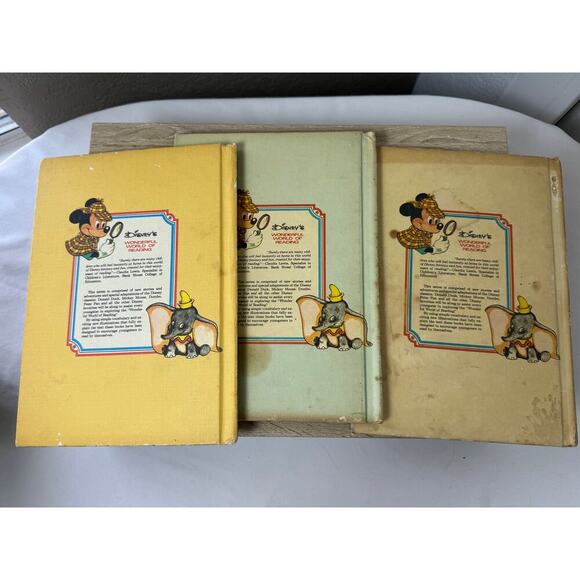 Vintage Disney's Wonderful World of Reading Hardcover Books - Set of 3 - Picture 14 of 14